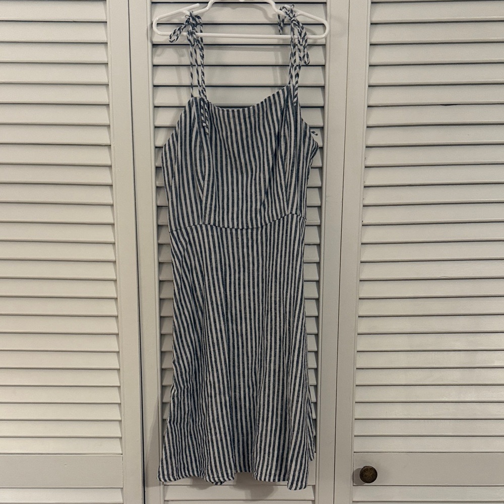 Old Navy Navy and White Striped Dress XS NWT